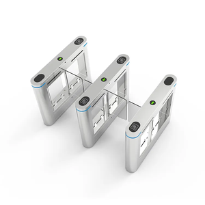 Porte étanche de tourniquet de lecteur de Code Rfid Qr de porte de barrière d'oscillation de reconnaissance faciale pour le contrôle d'accès - Product Image 3