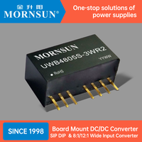Entrée large Mornsun 110VDC 14-160VDC 1W 3W 6W 10W 20W 30W 50W 100W Convertisseurs de DC-DC à montage intégré 5V 9V 12V 15V 24V 28V 48V 54V