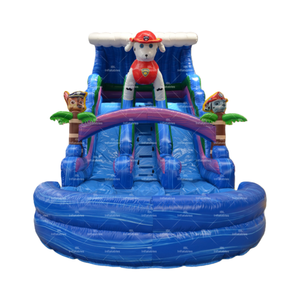 Hotsale kartun tema Paw anjing tiup seluncuran air Patrol taman hiburan kastil memantul anak taman olahraga taman - Product Image 3