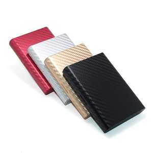 Estuche para Tarjetas de Fibra de Carbono con Bloqueo RFID, Diseño Decorativo, Caja de Aluminio para Tarjetas de Crédito, Cartera Metálica para Tarjetas Bancarias, Regalo Corporativo - Product Image 6