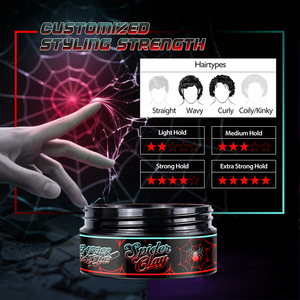 Người đàn ông Matte tóc đất sét Spider sáp sợi Sản phẩm tạo kiểu tóc chế ngự xoăn cứng Thêm kết cấu - Product Image 2