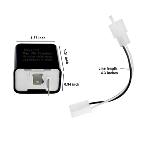 Relais <span class=keywords><strong>clignotant</strong></span> LED électronique réglable à 2 broches avec fils pour vélos motos scooters clignotants - Product Image 5