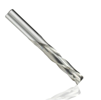 Fraise de coupe en carbure de haute précision vers le haut et vers le bas 2 cannelures CNC fraise en bout pour le bois