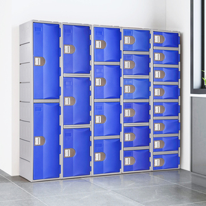 Toppla High Quality Digital Locker Storage Cabinet Gym Employee Changing Room Wardrober Locker Made Durable Plastic Secure <b>Locks</b> - Product Image 6