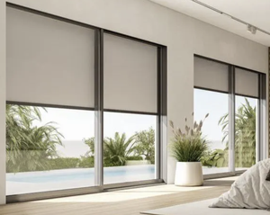 Chất lượng cao được xây dựng trong hiện đại hai lớp ngày và đêm thông minh Điện cơ giới con lăn lưỡi bóng râm cho rèm cửa sổ - Product Image 4