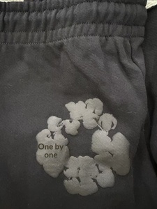 Pantaloncini da <span class=keywords><strong>Uomo</strong></span> di Alta Qualità in <span class=keywords><strong>Cotone</strong></span> 100% Pesante con Stampa Puff, Stile Streetwear Casual, Pantaloncini Sportivi e Denim - Product Image 6