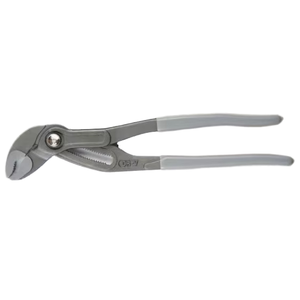 Pince à eau multifonctionnelle industrielle en acier de <span class=keywords><strong>7</strong></span> pouces, OEM, argent, poignée en plastique souple, réglage rapide, dentelée - Product Image 1
