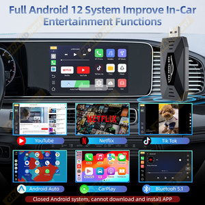 Grandnavi USB Type Boîte multimédia portable pour voiture Boîte intelligente Android sans fil CarPlay AI Box Android <span class=keywords><strong>Auto</strong></span> pour YouTube Netflix - Product Image 2