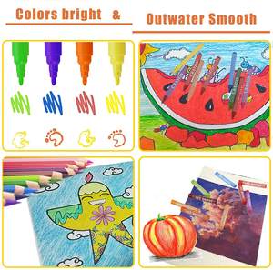 Vendita calda forniture artigianali per bambini Set di arte di pittura regalo Super Mega Art Set <span class=keywords><strong>208</strong></span> pz per cartoleria per bambini - Product Image 5