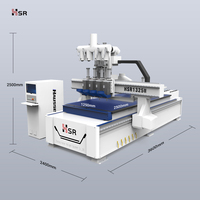 Routeur CNC à bois 3 axes Hausser 1325 avec contrôle Syntec NC Studio, machine de découpe CNC haute précision avec composants moteur et engrenages