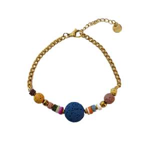 Fashion <b>Beaded</b> <b>Bracelet</b> 316L Stainless Steel PVD <b>Gold</b> Plating Sustainable Resistant Jewelry for Women - Product Image 1