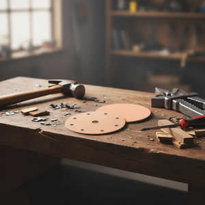 Disque de ponçage Velcro Ttake, grain 180, corindon abrasif pour le polissage du bois et du métal - Product Image 3