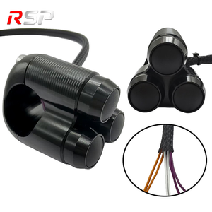 Nuevo Interruptor <span class=keywords><strong>de</strong></span> Manillar <span class=keywords><strong>de</strong></span> Motocicleta RSP CNC <span class=keywords><strong>de</strong></span> Aluminio con 3 Botones, 2 <span class=keywords><strong>de</strong></span> Retención y 1 Momentáneo, Control Universal para Luces y <span class=keywords><strong>Bocina</strong></span>, Accesorios 1 - Product Image 1
