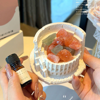 Diffuseur d'aromathérapie en cristal haut de gamme, sans flamme, longue durée, parfum d'huiles essentielles, décoration décorative, cadeau pour hôtel et maison