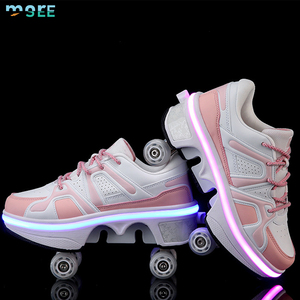 Scarpe <span class=keywords><strong>da</strong></span> Ginnastica SeeMore con Ruote Rimovibili per Ragazzi e Ragazze, Sneakers Trasformabili per Sport all'Aperto e Pattinaggio - Product Image 5