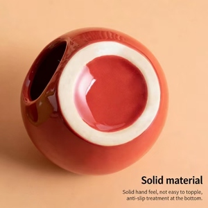 Nido para Hámster, Escondite de Cerámica en Forma de Manzana, Refrigeración para Todas las Estaciones, Villa Grande de Lujo - Product Image 4