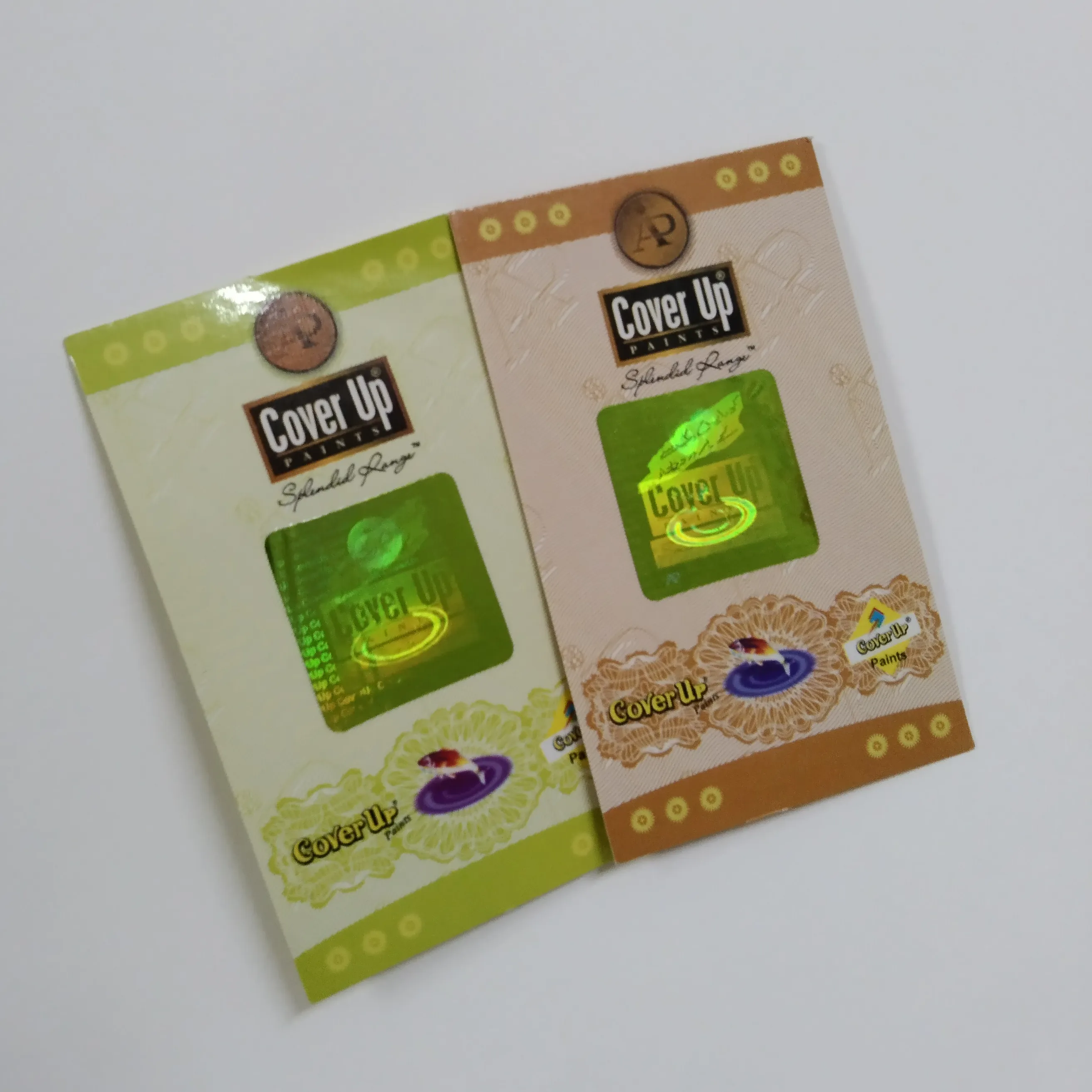 Pemosisian Hot Stamping Hologram Kertas Kupon Kartu Keamanan Hot Stamping Hologram