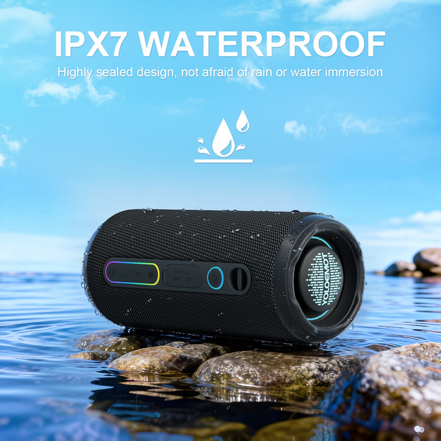 Portable Speaker Waterproof Wireless for 5.3 Computer Speakers Stereo Speaker Outdoor Sport Active Mini Portable Speakers