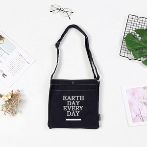 Bolso de lona portátil de un hombro para mujer, bolsa grande de ocio para estudiantes universitarios - Product Image 2