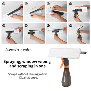 Kit de Limpieza de Ventanas de Coche 2 en 1 HOLAMOPA, con Mopa de Microfibra y Botella con Pulverizador de Plástico, para Limpieza de Ventanas - Product Image 5