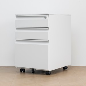 Thép mạnh mẽ di động bệ 3 ngăn kéo di động Tủ hồ sơ lăn bệ di động văn phòng lưu trữ kim loại tủ với 3 ngăn kéo - Product Image 1