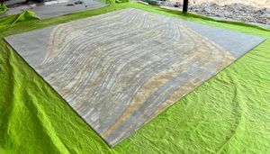Tapis en laine et soie de bambou noué à la main, tapis de luxe pour la décoration de la maison, exportateur de tapis de salon de luxe, tapis décoratif haut de gamme - Product Image 3