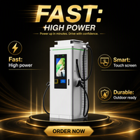 Borne de Recharge DC Ultra-Rapide pour Véhicules Électriques 100KW avec Double Connecteur CCS+CCS – Infrastructeur de Recharge Public