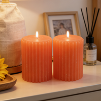 Quadratische Farbverlauf-Form Moderne Aromatherapie-Kerze Oster-Geschenk Natürliches Sojawachs Handgemacht Umweltfreundlich Langbrennend Schlafzimmer