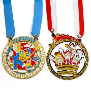 Medali medali festival Karnaval Karnaval Karnaval Karnaval berwarna-warni kustom