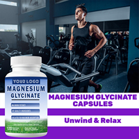 Capsules de glycinate de magnésium à absorption élevée pour la relaxation, le sommeil, la mémoire et la croissance musculaire - Complément nutritionnel pour le sport