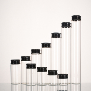 Contenitore in Vetro Borosilicato Ru <span class=keywords><strong>Sta</strong></span>, Bottiglia di Alta Qualità per Conservazione, 30mm 12ml-110ml con Coperchio in Alluminio - Product Image 1