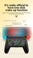 Control Inalámbrico Pro con Giroscopio de 6 Ejes para Nintendo Switch Pro, Joysticks y Controles de Juego