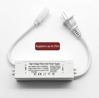 Prises étanches EU/US/UK 5A à deux broches, driver LED 300W 110V/220V à âme en cuivre pour usage intérieur/extérieur, garantie 2 ans