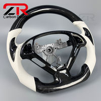 Accessoires intérieurs de voiture, volant sport personnalisé en fibre de carbone sergé pour Infiniti G37 G25 G35 Q50 Q60 Q70 EX25 EX35 EX37