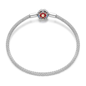 Pulsera con dije de corona de moissanita para niños de Guangdong, abalorio colgante DIY, hoja de arce, chapado en plata, superventas - Product Image 6