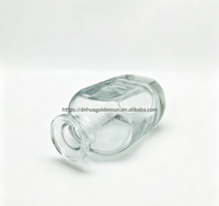 GOLDEN SUN 100ml Bouteille diffuseur à roseaux vide en verre blanc haut de gamme, forme ventre plat, avec bouchon en bois pour huiles essentielles