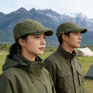 Bérets Hypoallergéniques Smart Products Classiques Beige à Trous pour Hommes, Casquettes de Golf Anti-Plis Très Abordables et de Haute Qualité pour Hommes - Product Image 4