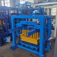 Machine à fabriquer des briques en plastique hydraulique QTJ4-40 avec moule pour le recyclage des déchets de sable et de plastique