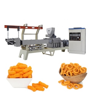 Máquina extrusora de <span class=keywords><strong>choclo</strong></span> inflado de doble tornillo, línea automática de producción de alimentos para aperitivos de maíz inflado - Product Image 4