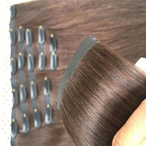 Lớp 100% liền mạch vô hình Brazil Remy phần mở rộng tóc 12A clip-trong tự nhiên lỏng sâu sóng 100% phần mở rộng tóc người - Product Image 3