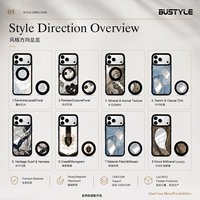 Boîte Cadeau Luxe en Gros OEM Miroir de Maquillage Magnétique Imprimé Léopard Ensemble Assorti Coque de Téléphone Bumper pour iPhone 18 17 16 15 Pro Max