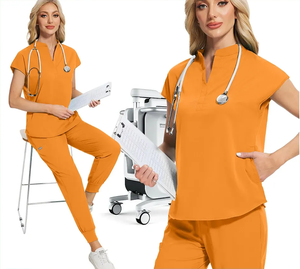 ชุดผ่าตัดระบายอากาศได้ดีสำหรับผู้หญิงผ้าสแปนเด็กซ์ปรับแต่งได้ตามต้องการ - Product Image 2