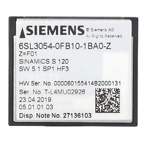 Tarjeta CompactFlash 6SL3054-0FC01-1BA0 para CU310-2, Tarjeta de Memoria CF S120 6SL3054-0FC01-1BA0 - Product Image 4
