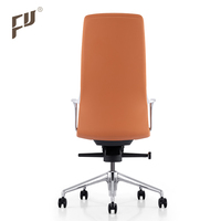 Chaise de bureau de luxe en cuir véritable, fourniture d'usine, pour le patron