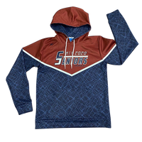 Logo personnalisé équipe sportive hommes teinture légère unisexe 100% polyester réversible pour pull à capuche à impression complète sublimation