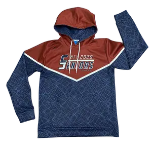 Polyester Hoodie For Sublimation Custom Logo Sports Team Men Lightweight Dye Unisex 100% Polyester Reversible For Pullover Full Print Sublimation Hoodies