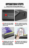 Imprimante thermique portable A4 pour pochoirs de tatouage, copieur sans fil USB 210 mm sans encre SDK MHT-P8008, vente en gros OEM usine