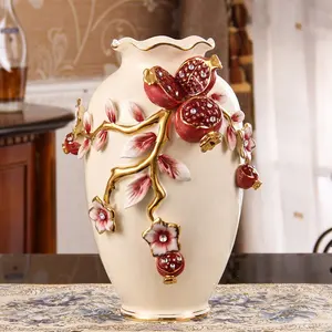 Stile europeo Decorazione Vaso di Ceramica Moderna Semplice Disposizione Dei Fiori Secchi Vaso di Fiori