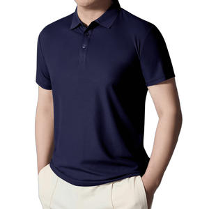 Polo à manches courtes pour homme, style américain, gris uni, séchage rapide, décontracté, pour affaires - Product Image 3