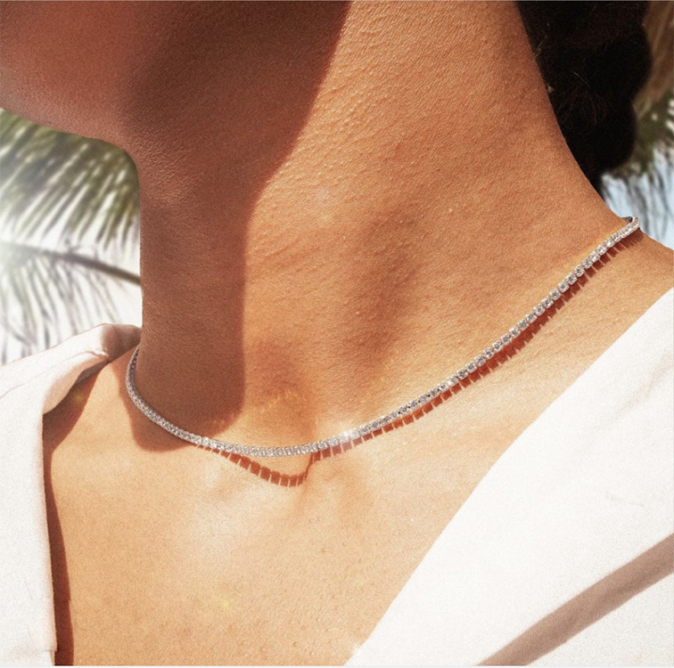 Moissanita blanca de 2 mm